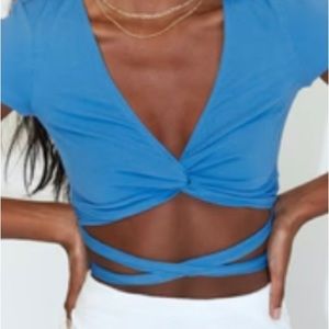 princess polly tie crop